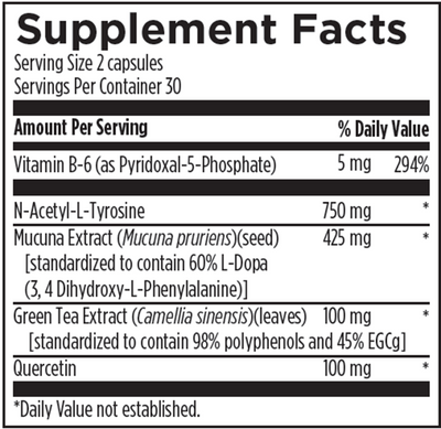 DopaBoost 60 vcaps Curated Wellness