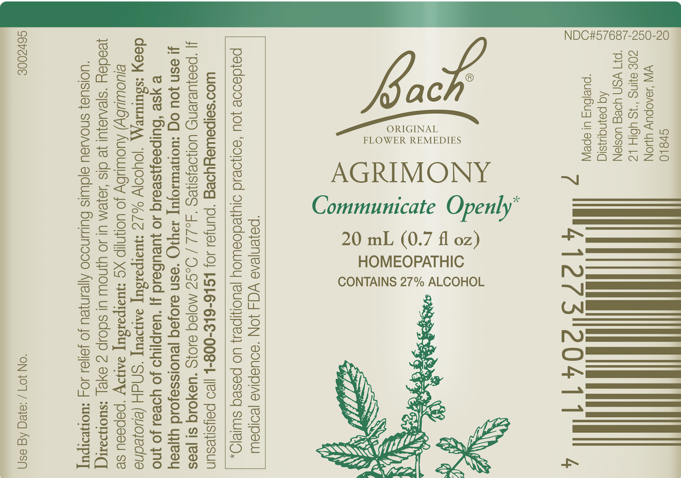 Agrimony Flower Essence  Curated Wellness