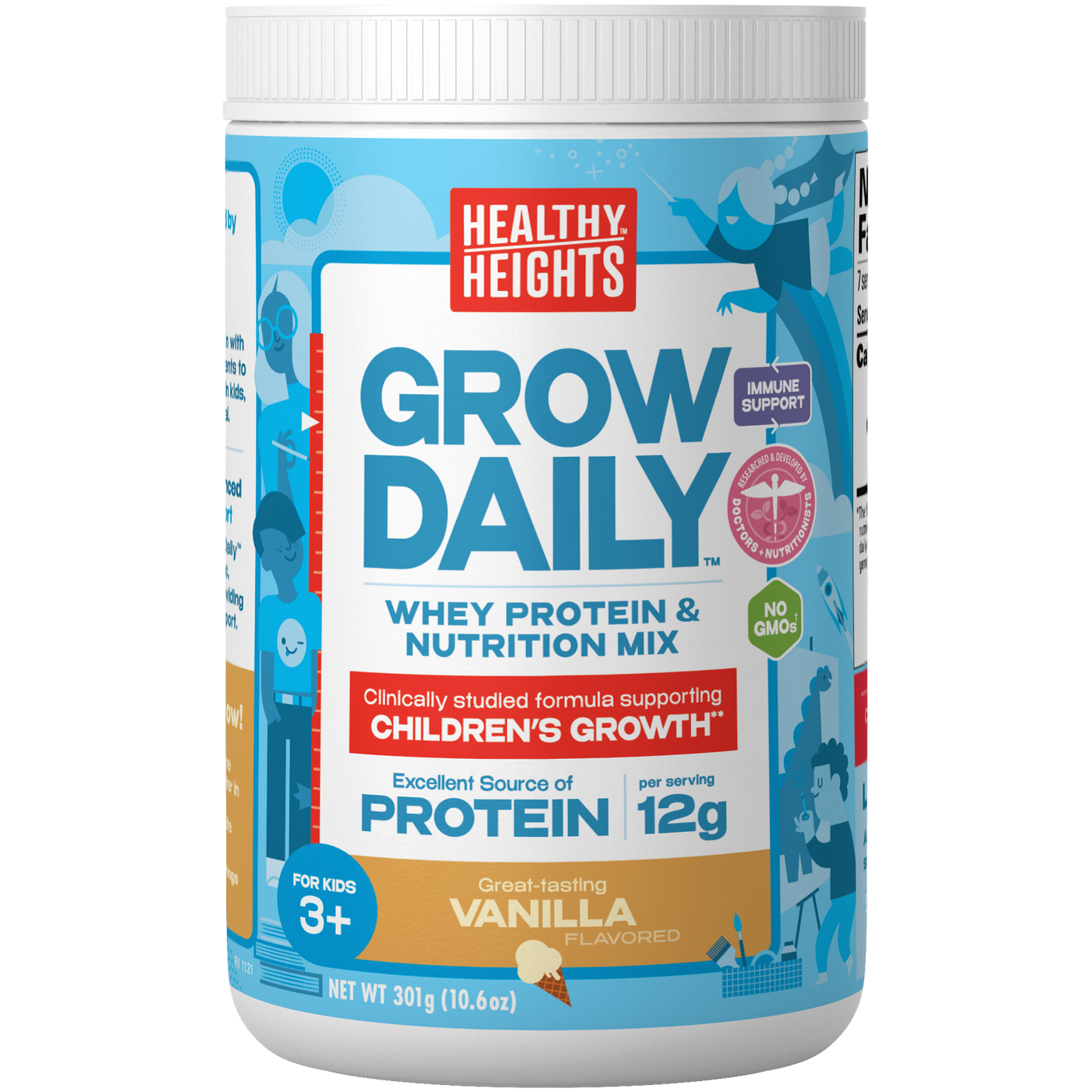 Grow Daily 3+ Vanilla can  Curated Wellness