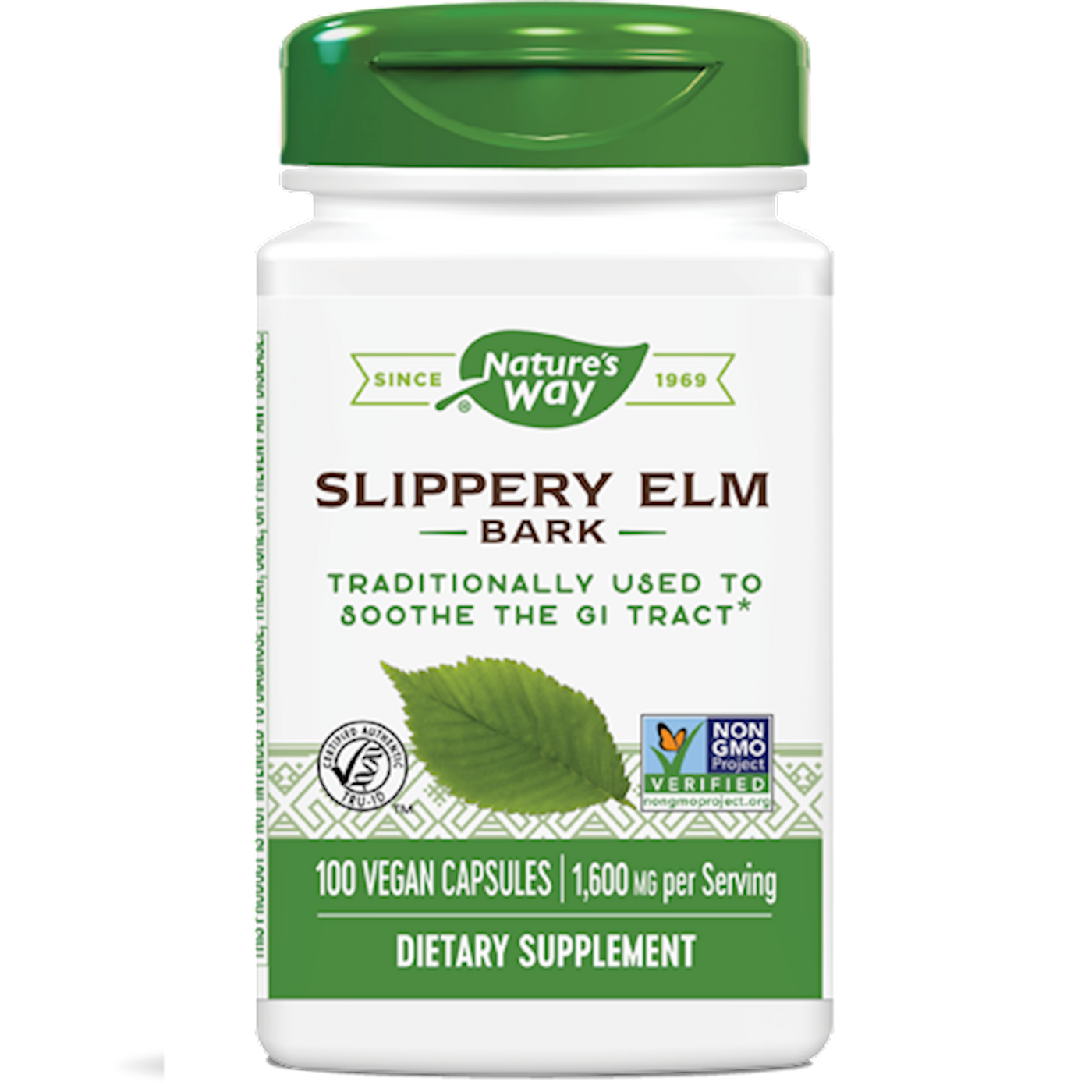 Slippery Elm Bark 400 mg  Curated Wellness