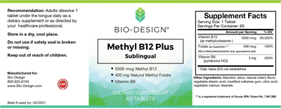 Methyl B12 Plus 5000 mcg  Curated Wellness