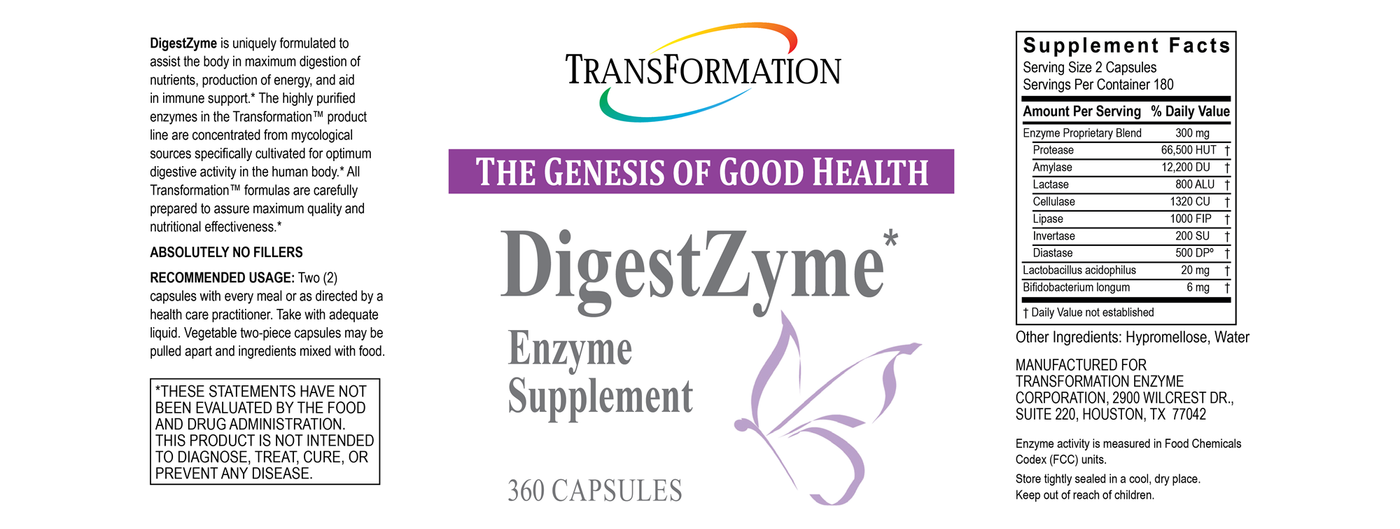 DigestZyme 360 caps Curated Wellness