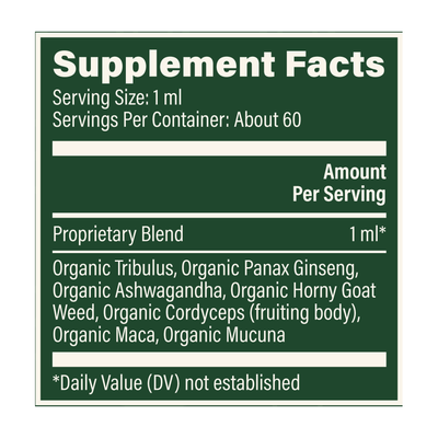 Men's Hormone support 2 fl oz Curated Wellness