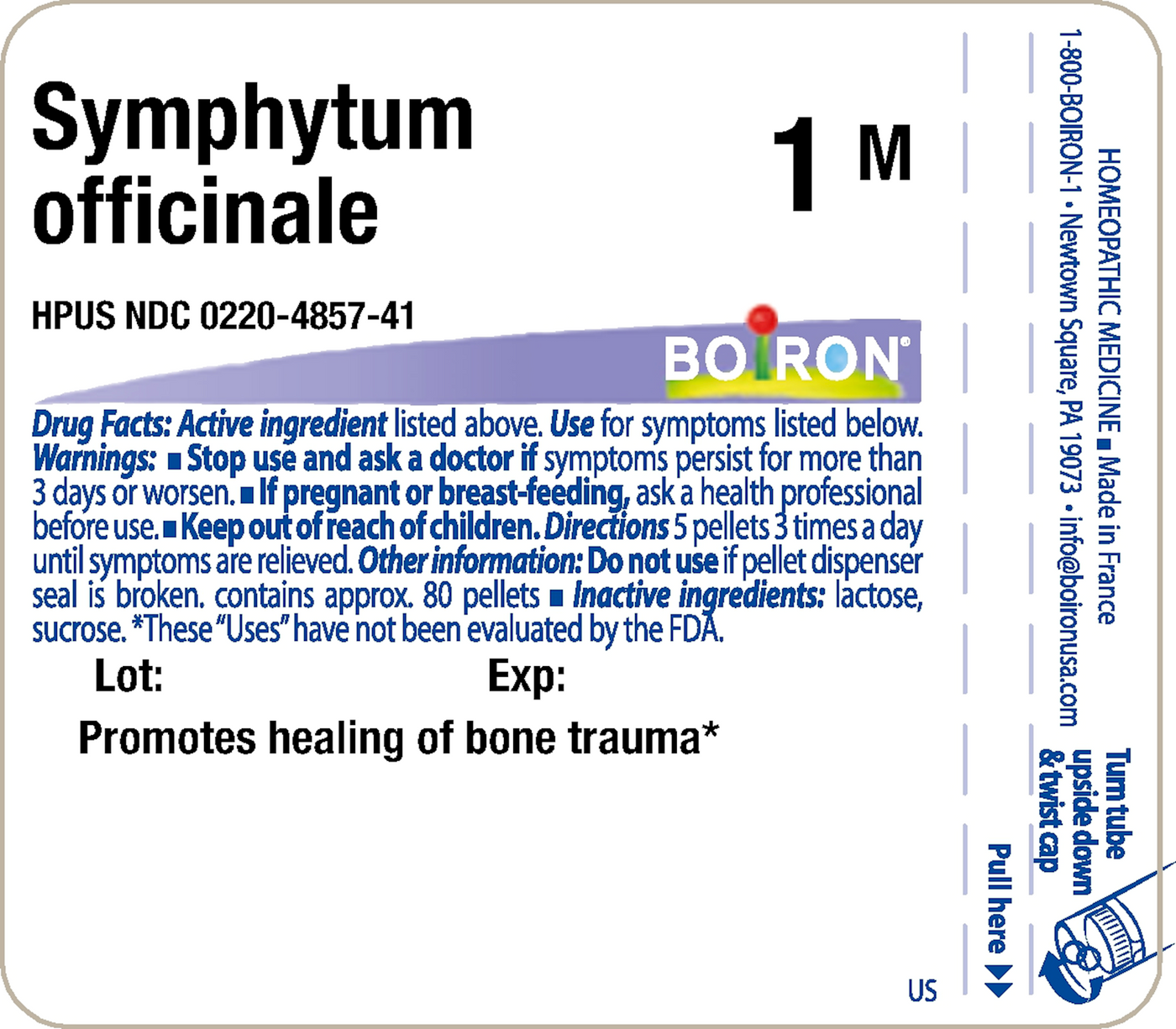 Symphytum officinale 1M 80 plts Curated Wellness