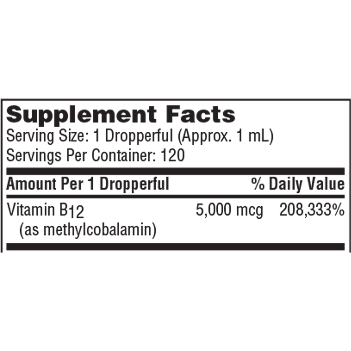 Vitamin B12 (Methycobalamin) 4oz Curated Wellness