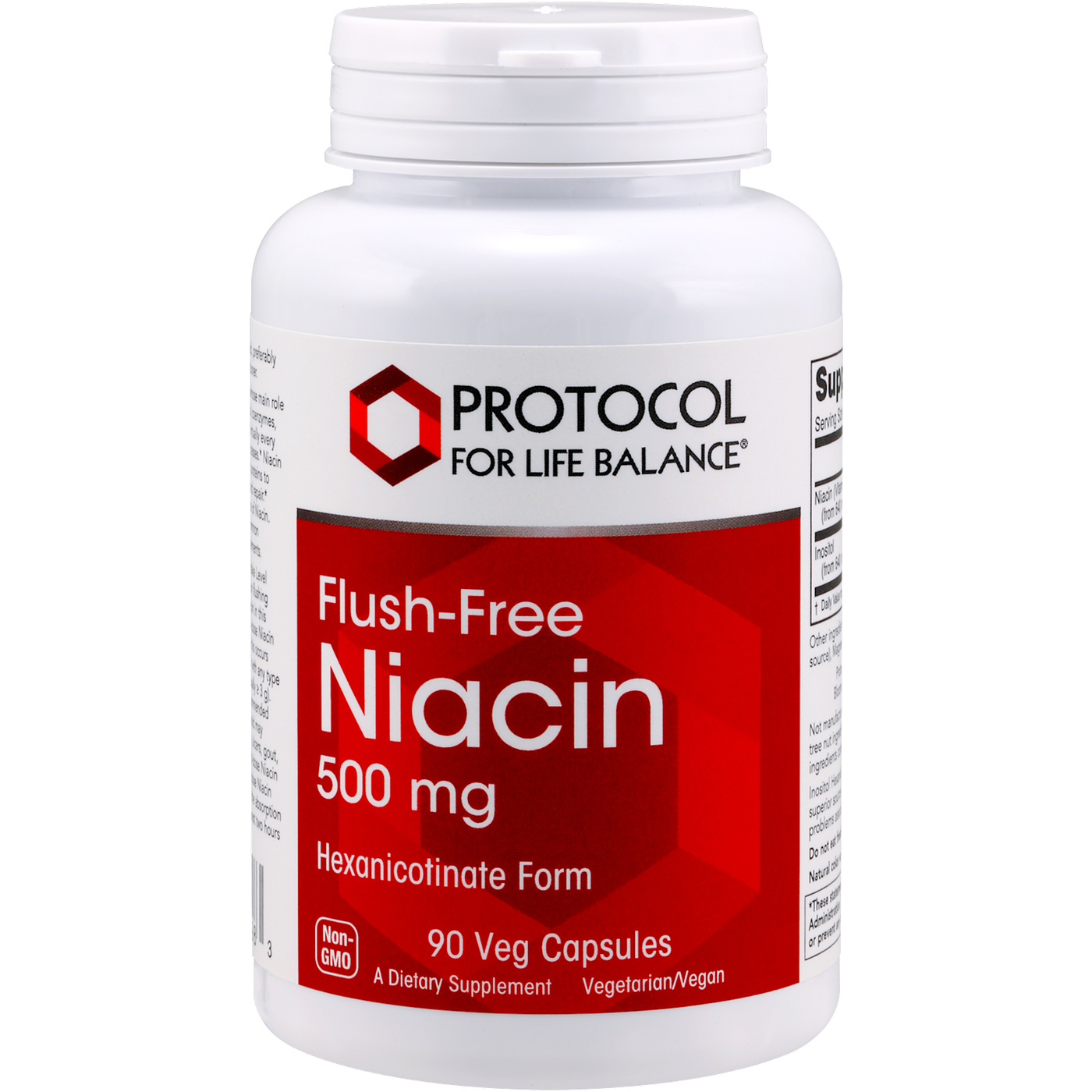 Flush-Free Niacin 500 mg 90 vegcap Curated Wellness