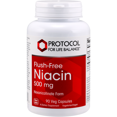 Flush-Free Niacin 500 mg 90 vegcap Curated Wellness