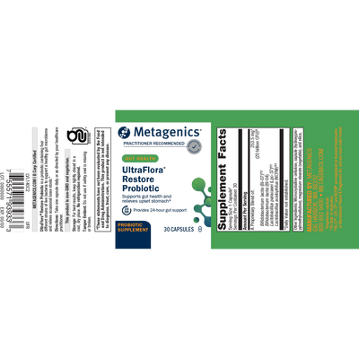 UltraFlora Restore 30 vcaps Curated Wellness