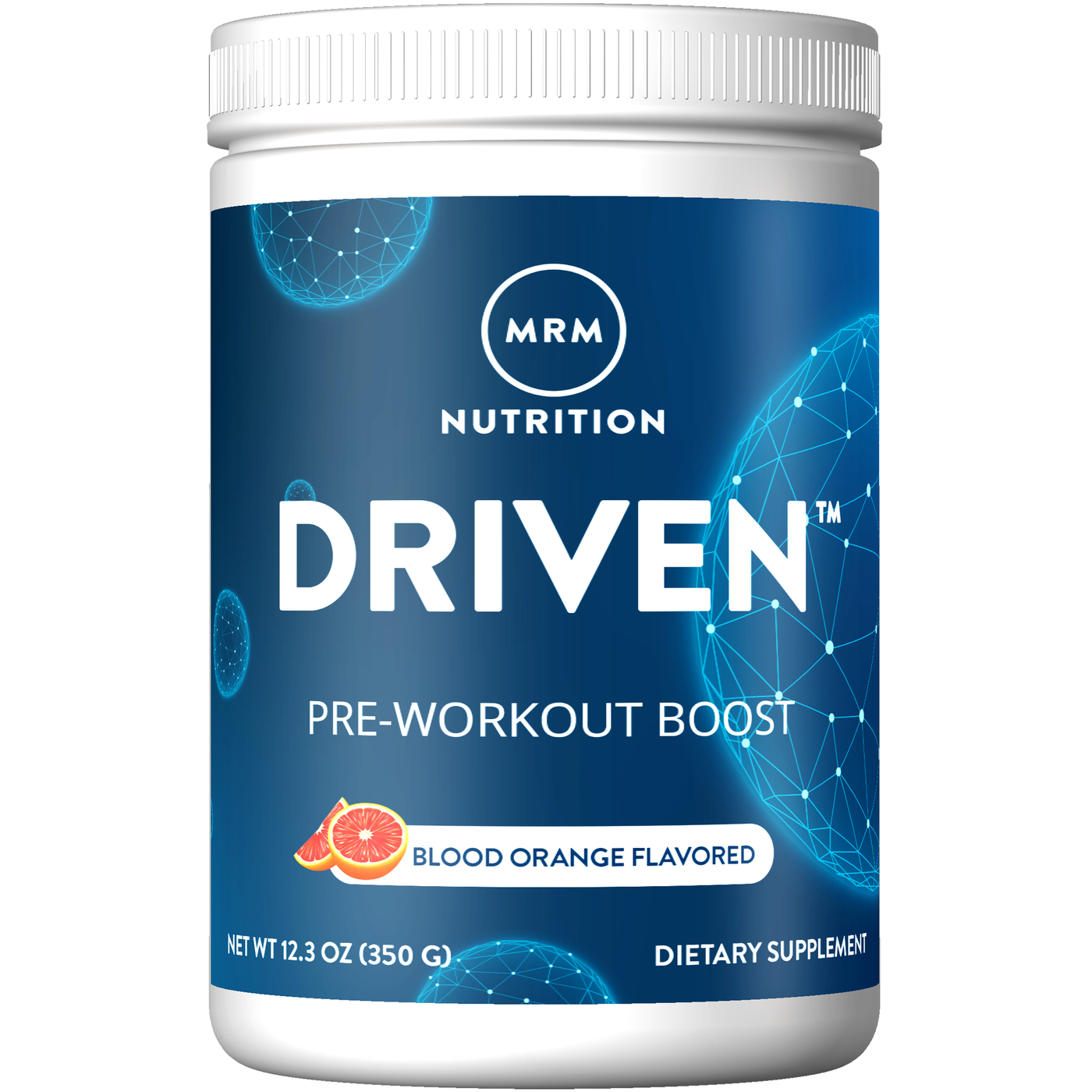 Driven Pre-workout Blood Orange 350g Curated Wellness