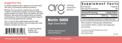 Biotin 5000  Curated Wellness