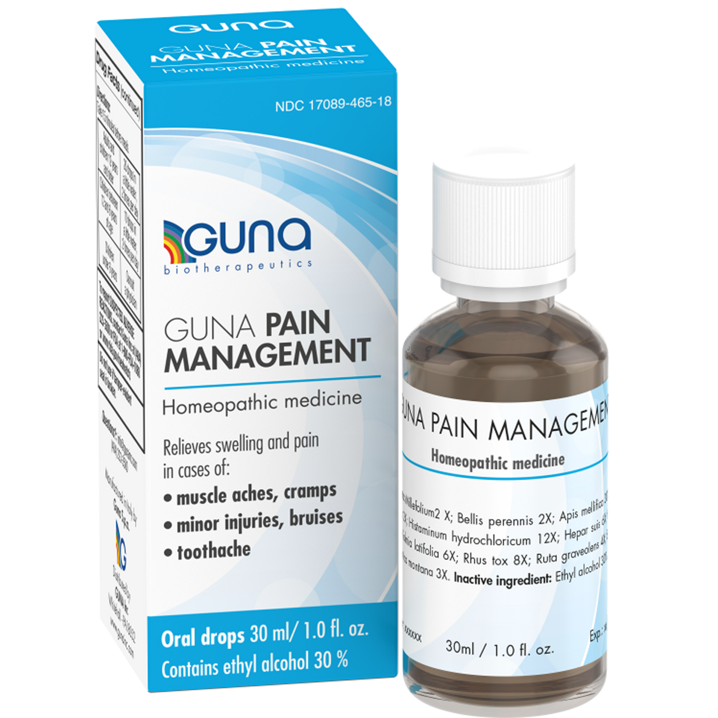 Guna Pain Management Oral Drops 1 fl oz Curated Wellness