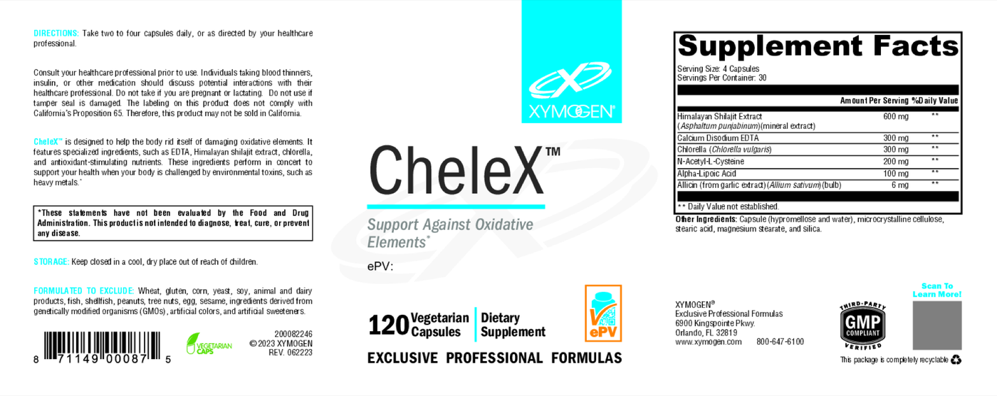 CheleX 120 Capsules Curated Wellness