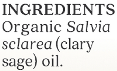 Clary Sage Organic Essential Oil .25 oz Curated Wellness