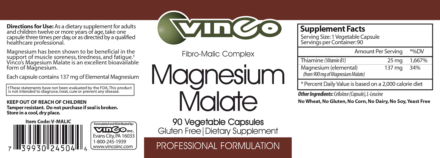 Magnesium Malate  Curated Wellness