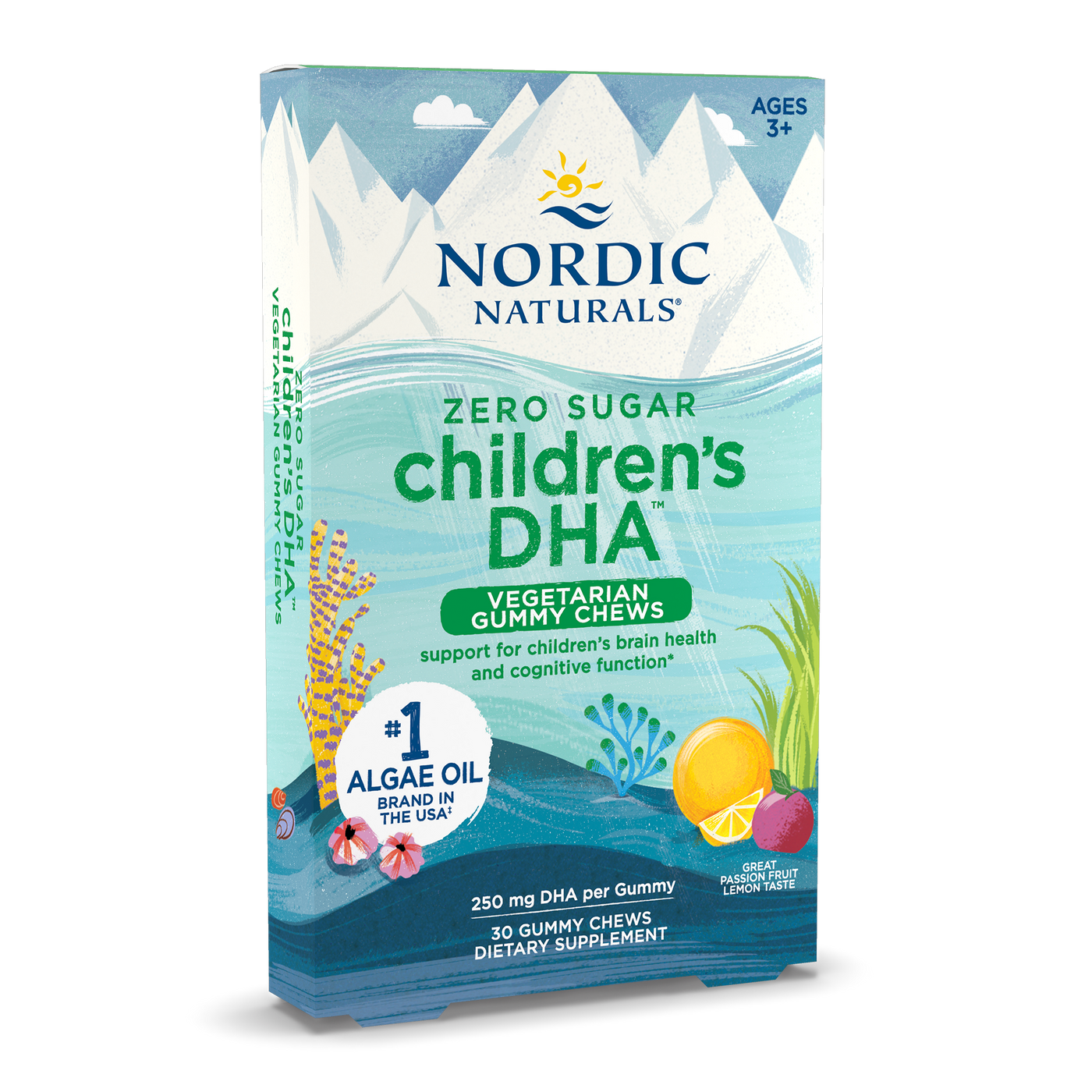 Zero Sugar Children's DHA Veg 30c Curated Wellness