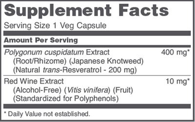 Resveratrol 200 mg  Curated Wellness