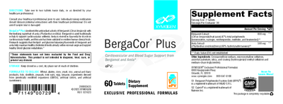 BergaCor Plus 60 Tablets Curated Wellness