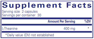 L-Theanine 60 vcaps Curated Wellness