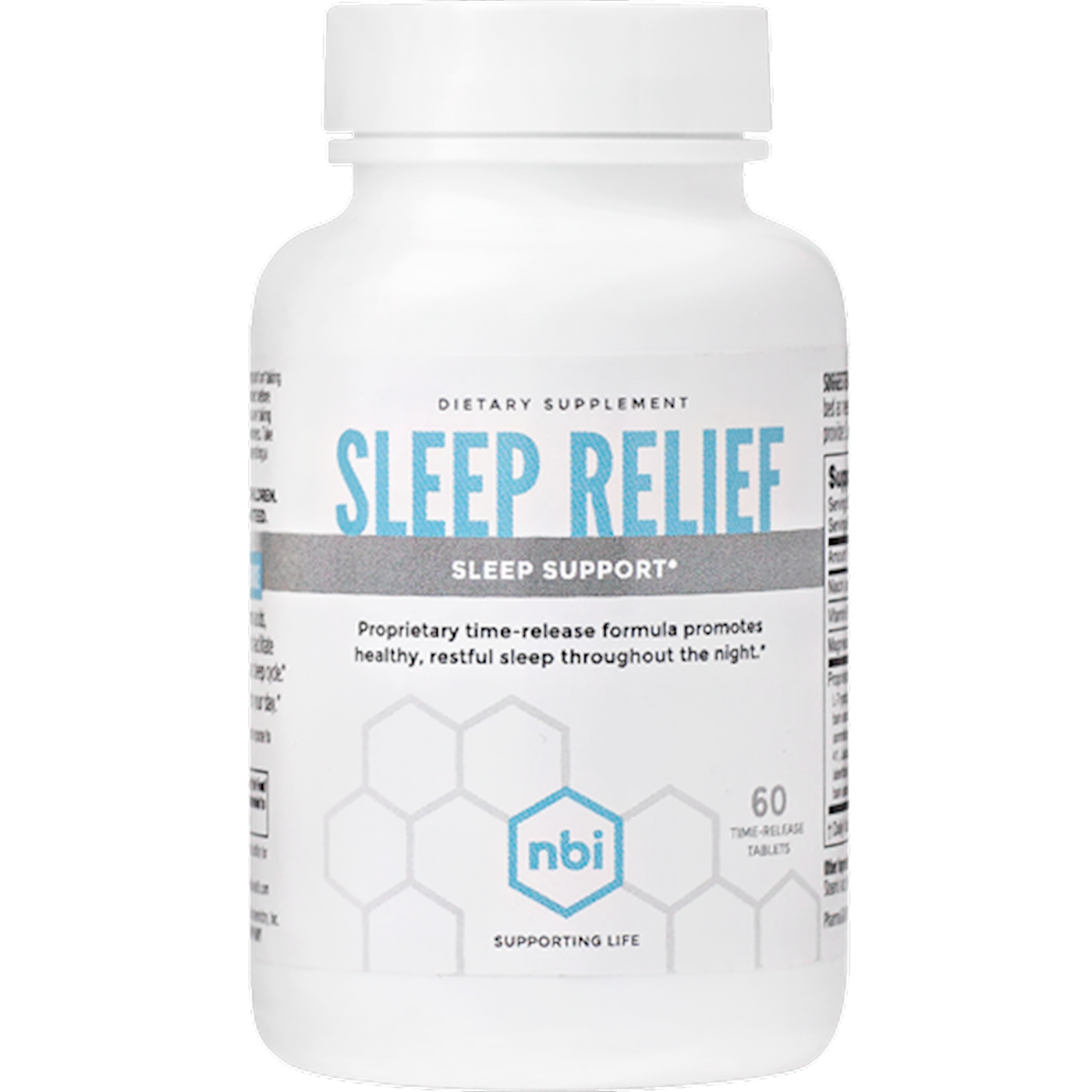 Sleep Relief 60 time-released tablets Curated Wellness