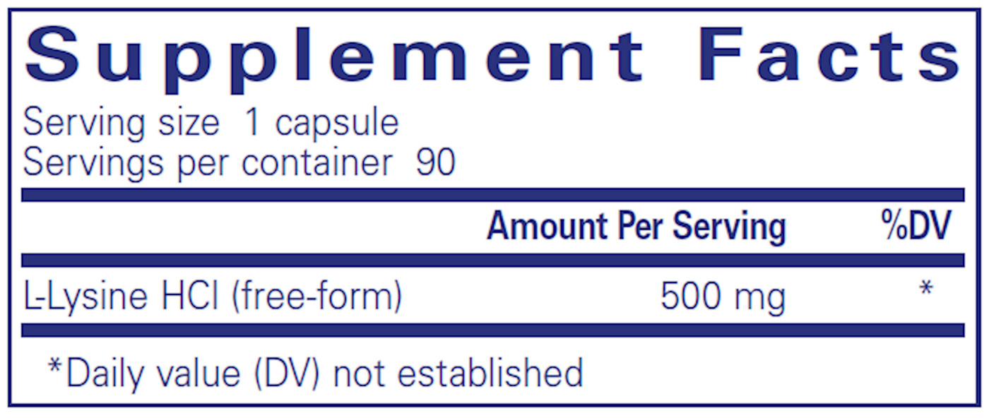 l-Lysine 500 mg  Curated Wellness