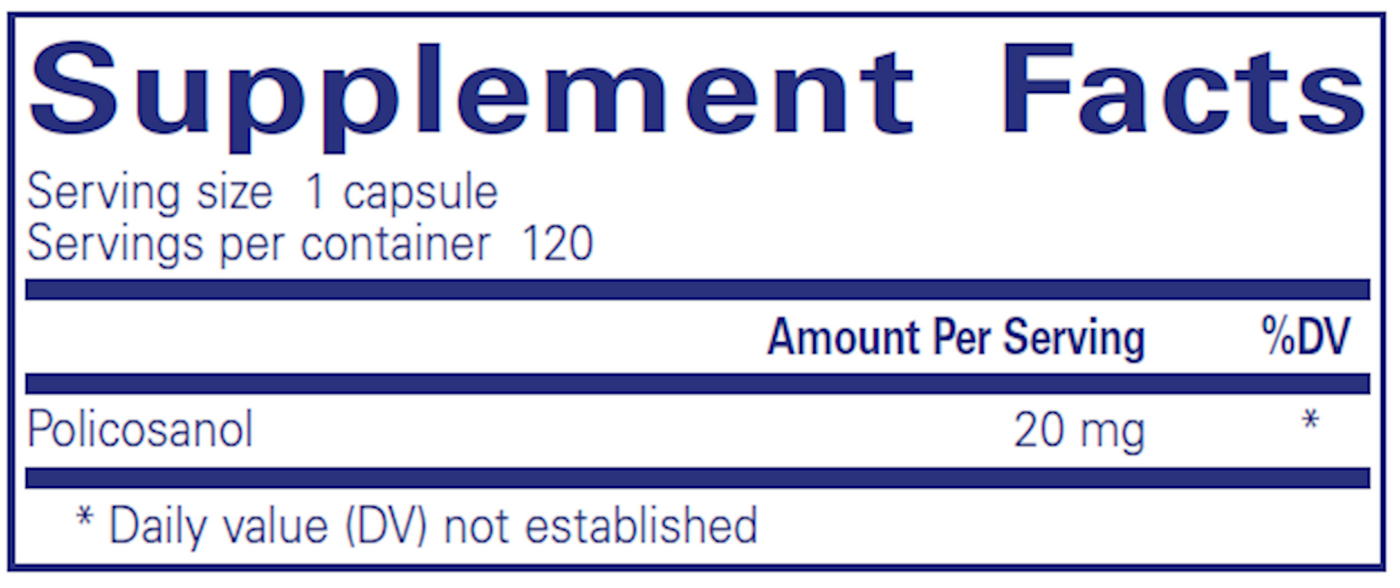 Policosanol 20 mg  Curated Wellness