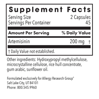 Artemisinin 100 mg  Curated Wellness