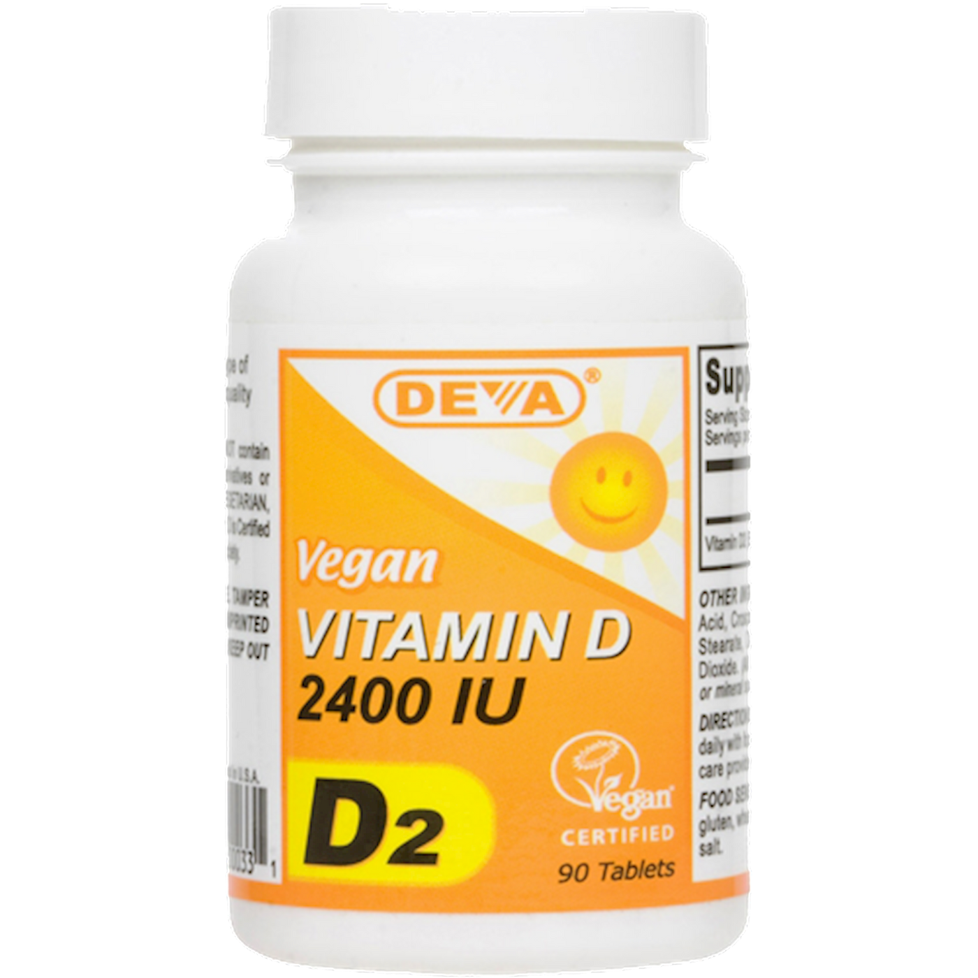 Vegan Vitamin D2 2400 IU 90 tabs Curated Wellness