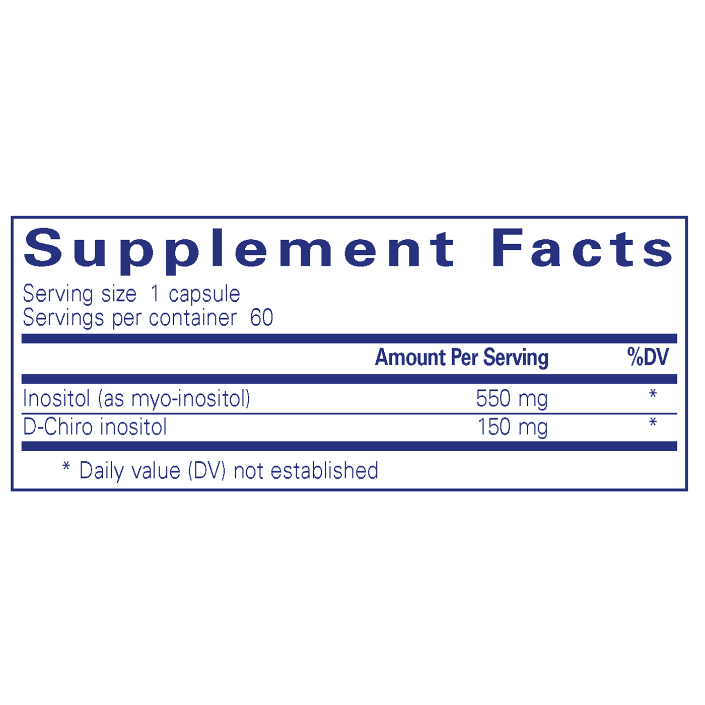 Inositol Complex 60c Curated Wellness
