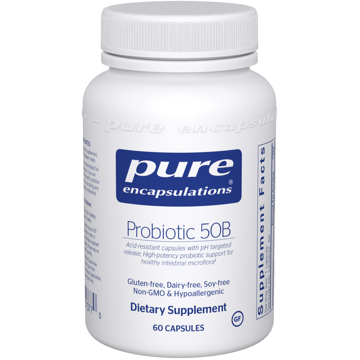 Probiotic 50B (soy & dairy free) 60 caps Curated Wellness