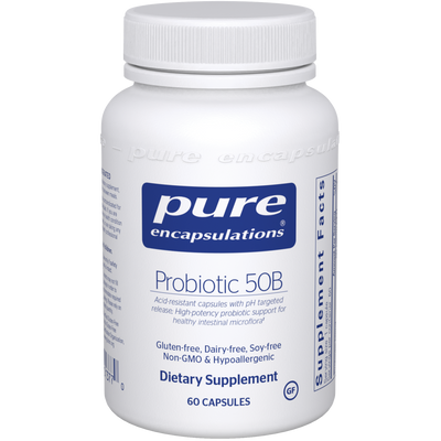 Probiotic 50B (soy & dairy free) 60 caps Curated Wellness