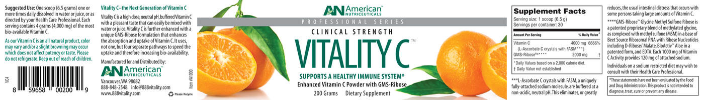 Vitality C 200 g Curated Wellness