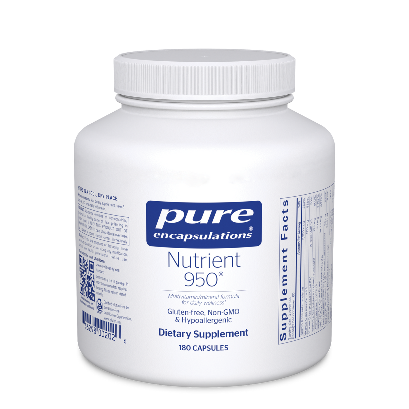 Nutrient 950 180 vcaps Curated Wellness