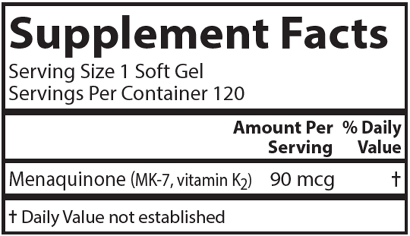 Vitamin K2 MK7  Curated Wellness