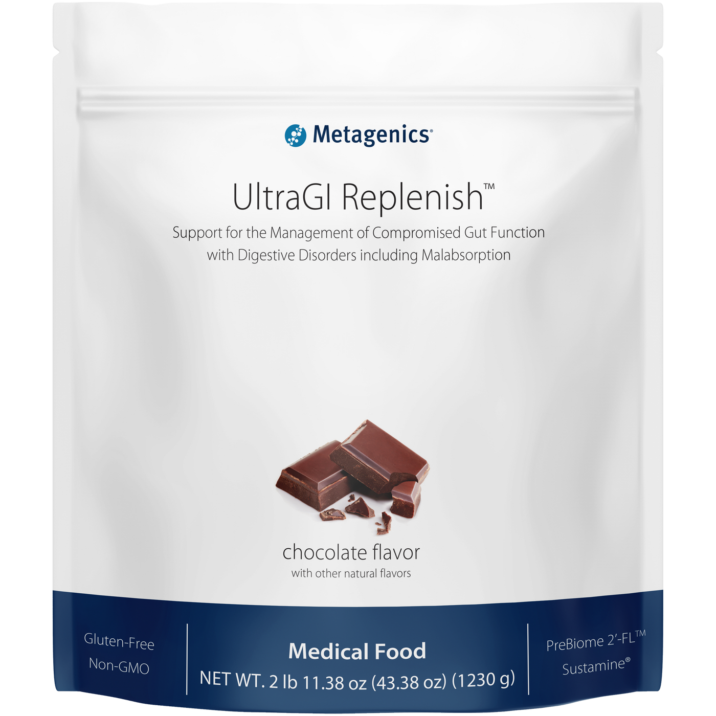 UltraGI Replenish Chocolate 1230g Curated Wellness