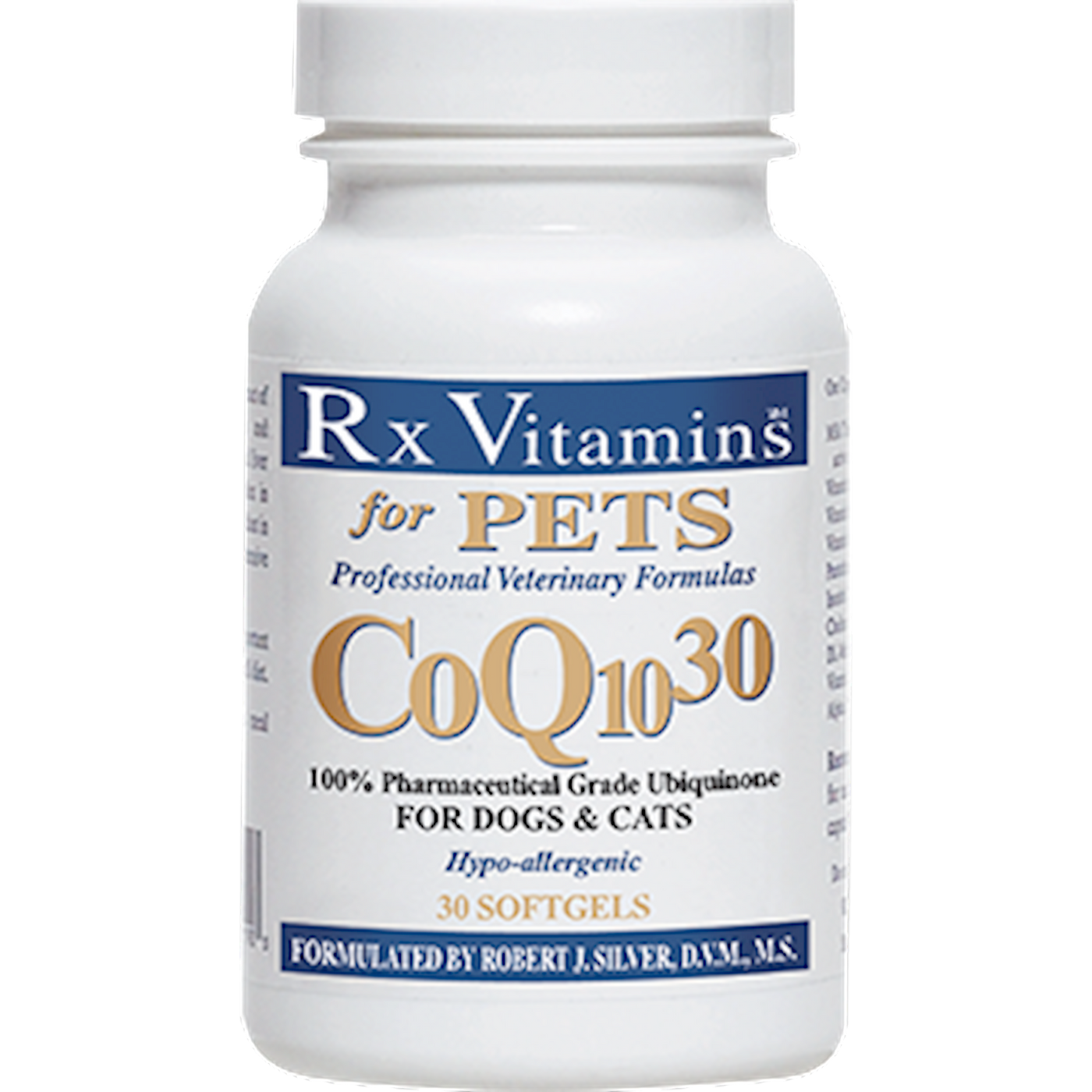 CoQ10 30 for Dogs & Cats 30 gels Curated Wellness