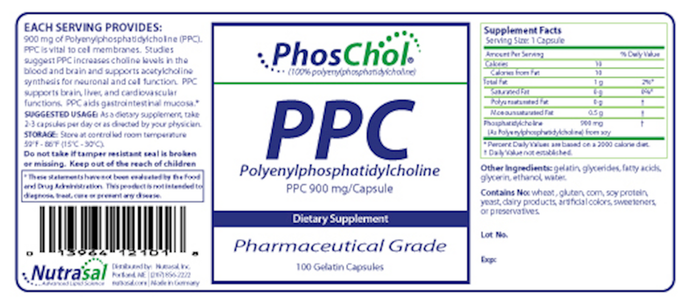 PhosChol PPC 900 mg 100 gels Curated Wellness