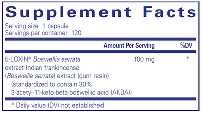 Boswellia AKBA 120 caps Curated Wellness