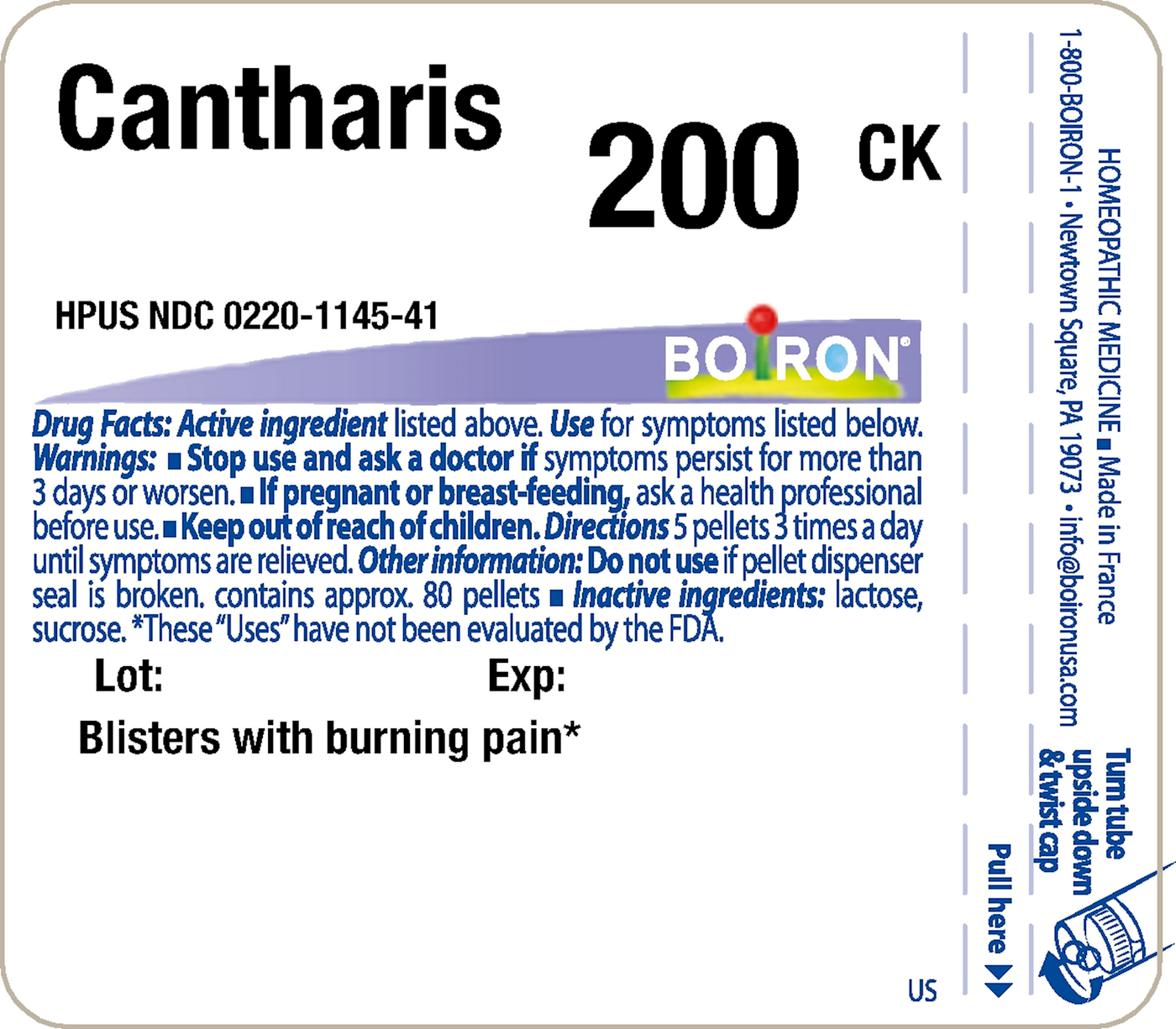 Cantharis 200CK 80 plts Curated Wellness