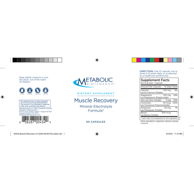 Muscle Recovery 90 caps Curated Wellness