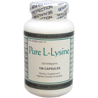 Pure L-Lysine 500 mg  Curated Wellness