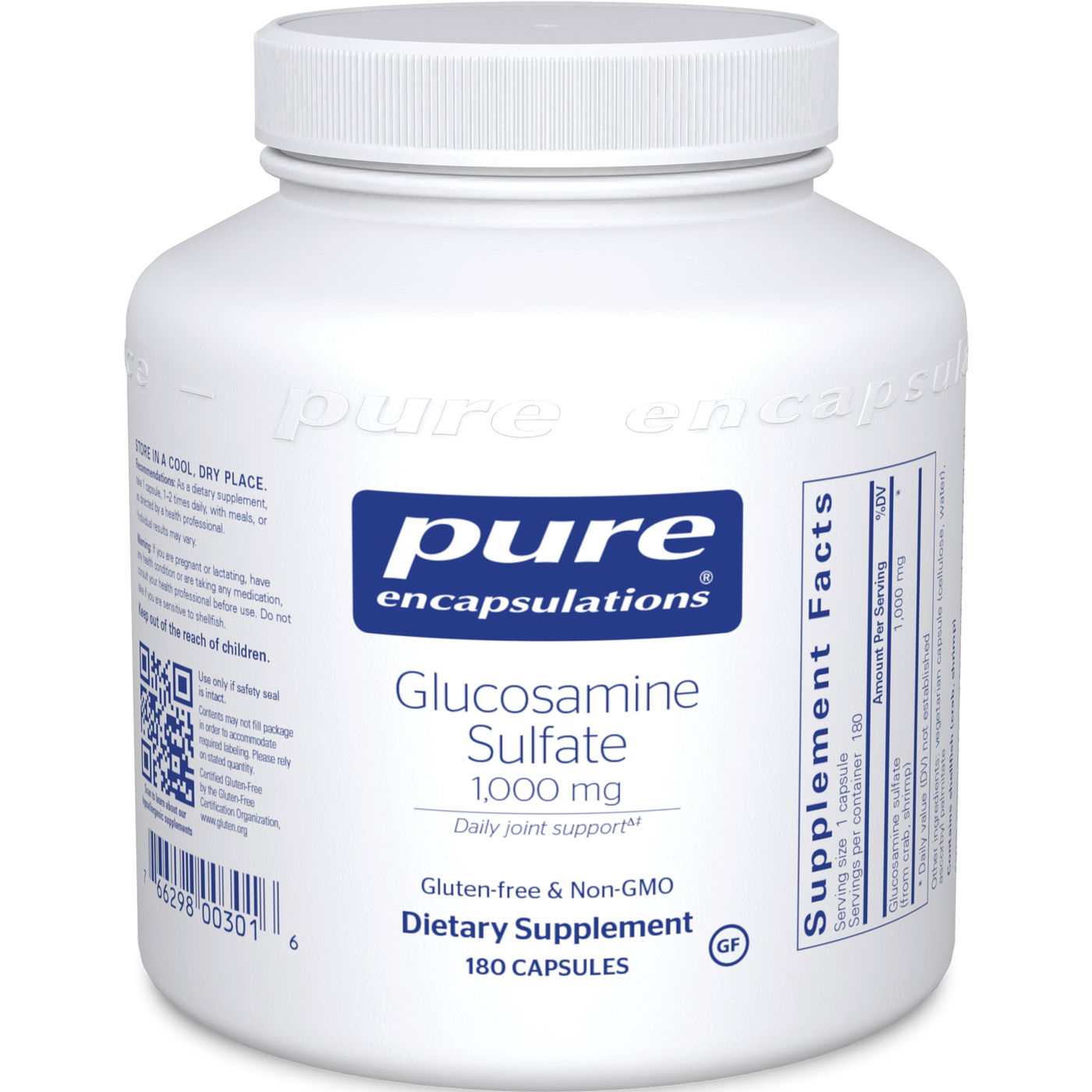 Glucosamine Sulfate 1000 mg 180 vcaps Curated Wellness