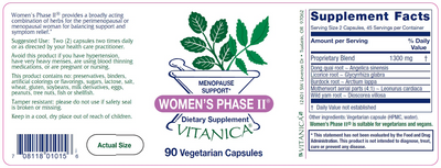 Women's Phase II 90 caps Curated Wellness