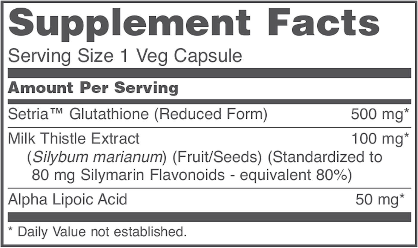 Glutathione 500 mg 60 vcaps Curated Wellness