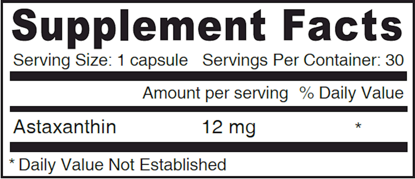 Vegan Astaxanthin 12 mg  Curated Wellness