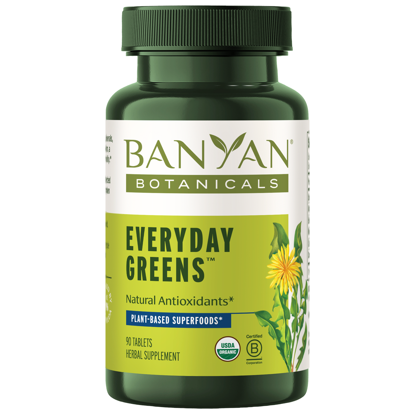 Everyday Greens Tablets Organic 90 tabs Curated Wellness