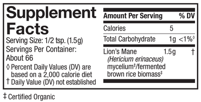 Lion's Mane Mycelium ings Curated Wellness