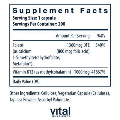 B-12/Methyl Folate  Curated Wellness