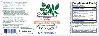 Woman's Passage 30 vcaps Curated Wellness