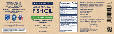 Wild Alaskan Fish Oil 180 mini sgels Curated Wellness