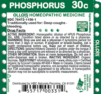 Phosphorus 30c Pellets, 80ct Curated Wellness